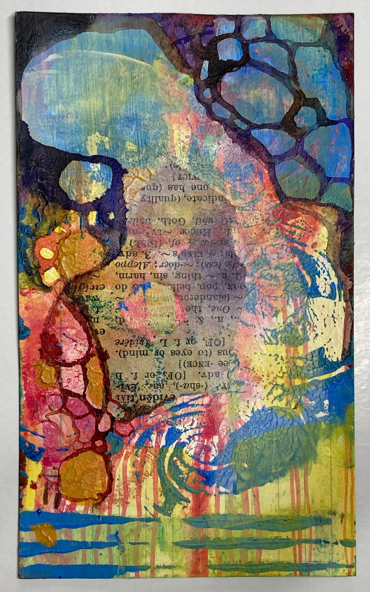 "Words as Shapes 1" | Original Mixed Media Painting