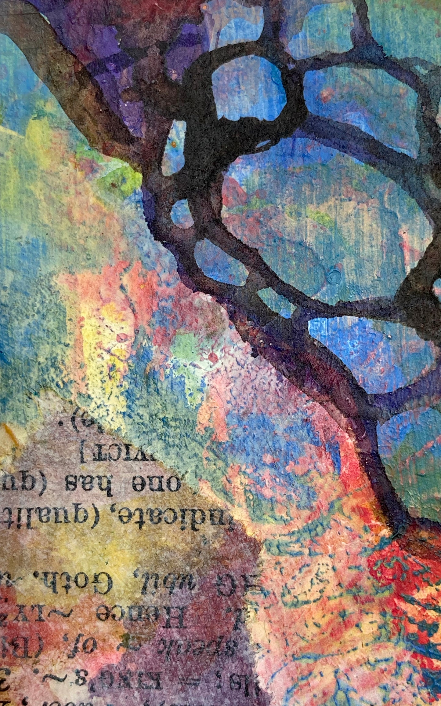"Words as Shapes 1" | Original Mixed Media Painting