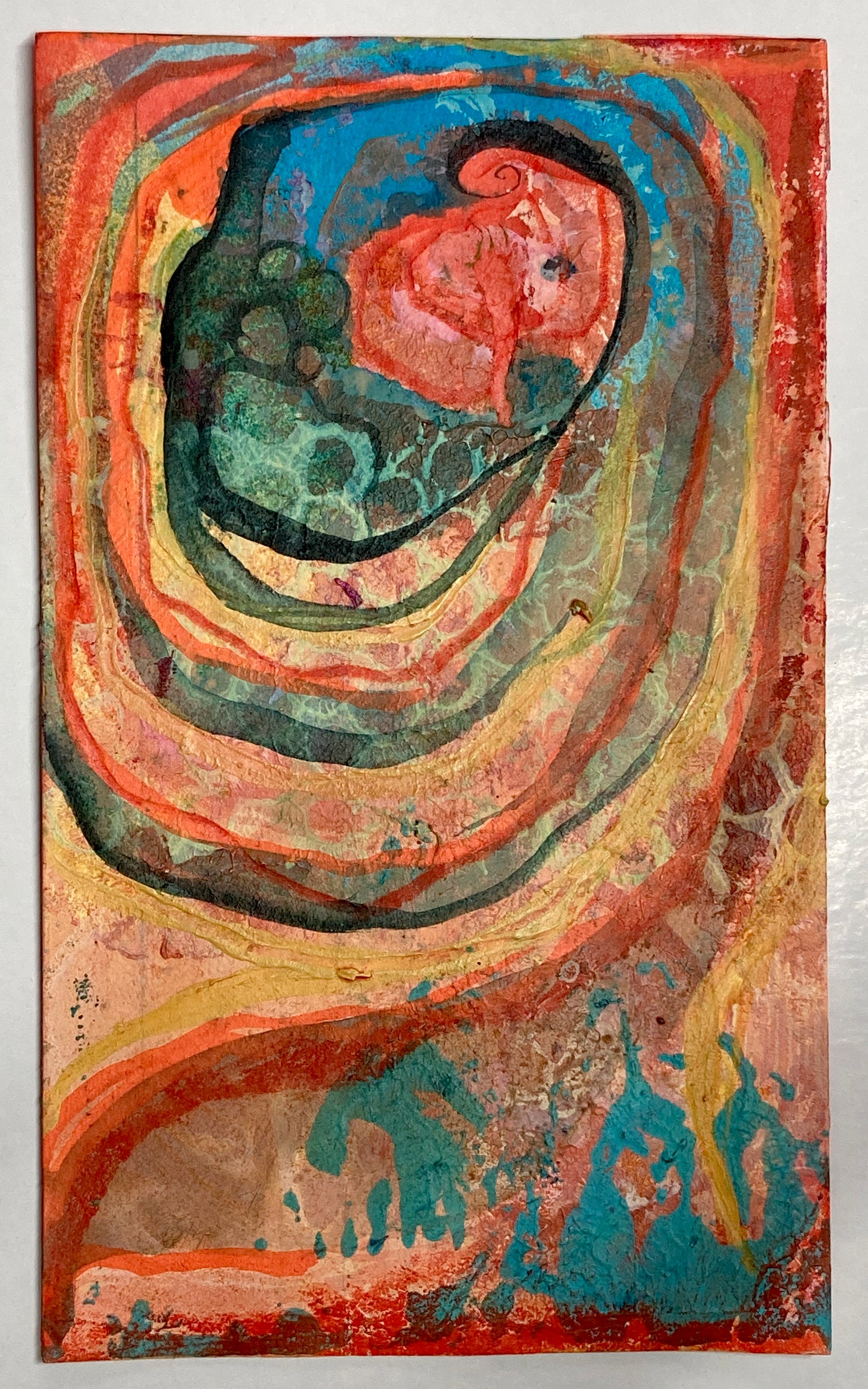 "Whirligig 1" | Original Mixed Media Painting