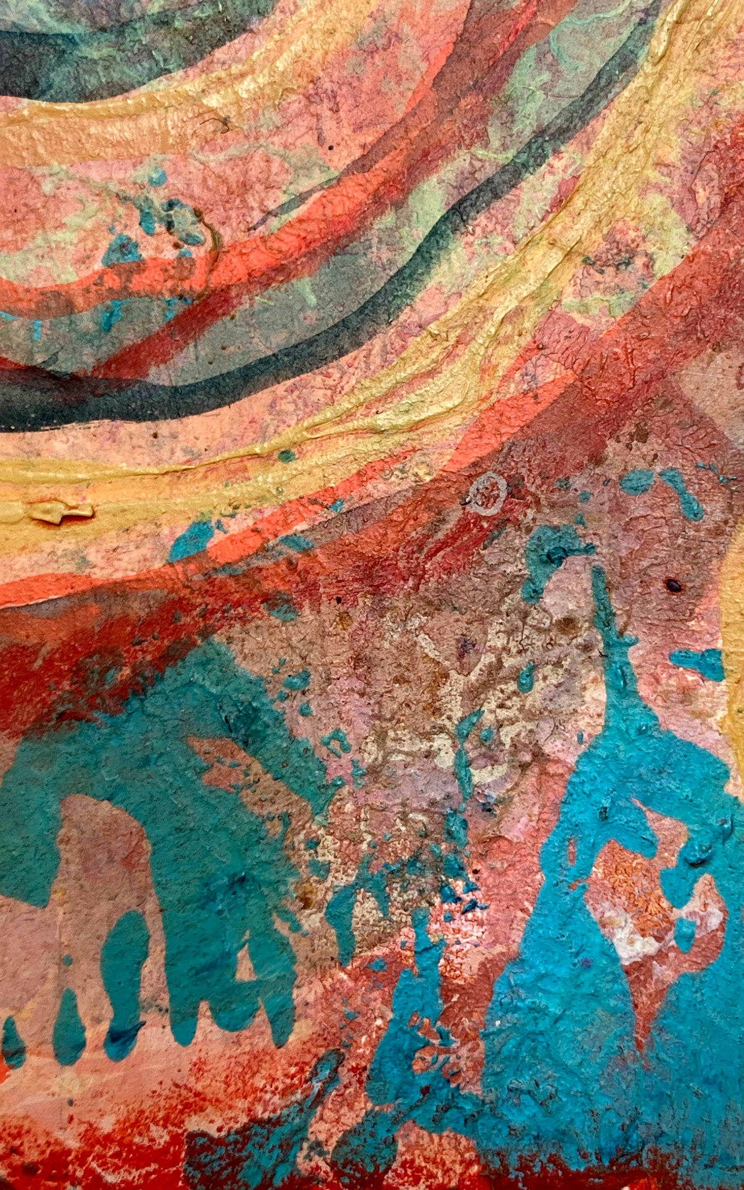 "Whirligig 1" | Original Mixed Media Painting