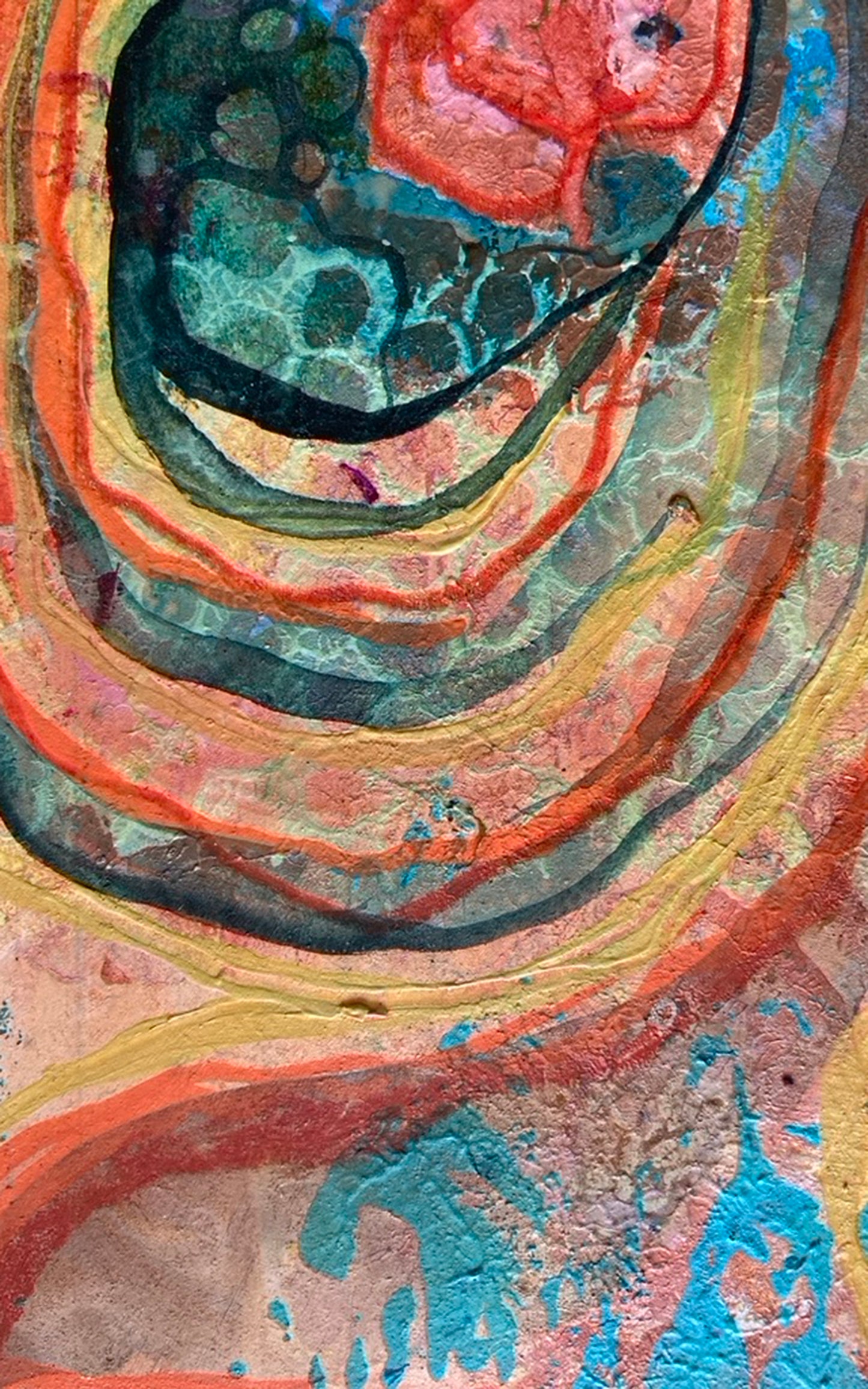 "Whirligig 1" | Original Mixed Media Painting