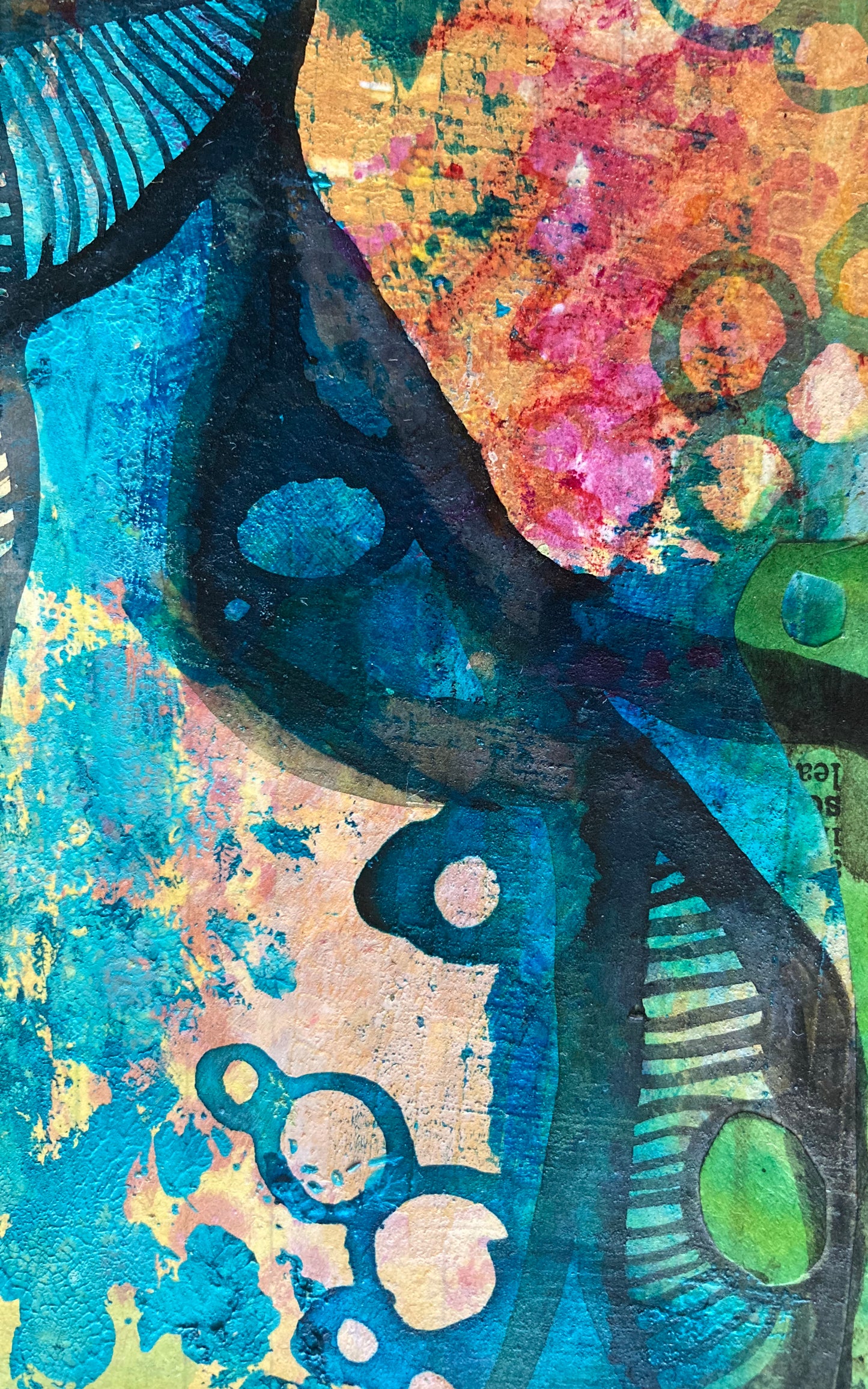 "Worlds Within Worlds 2" | Original Mixed Media Painting