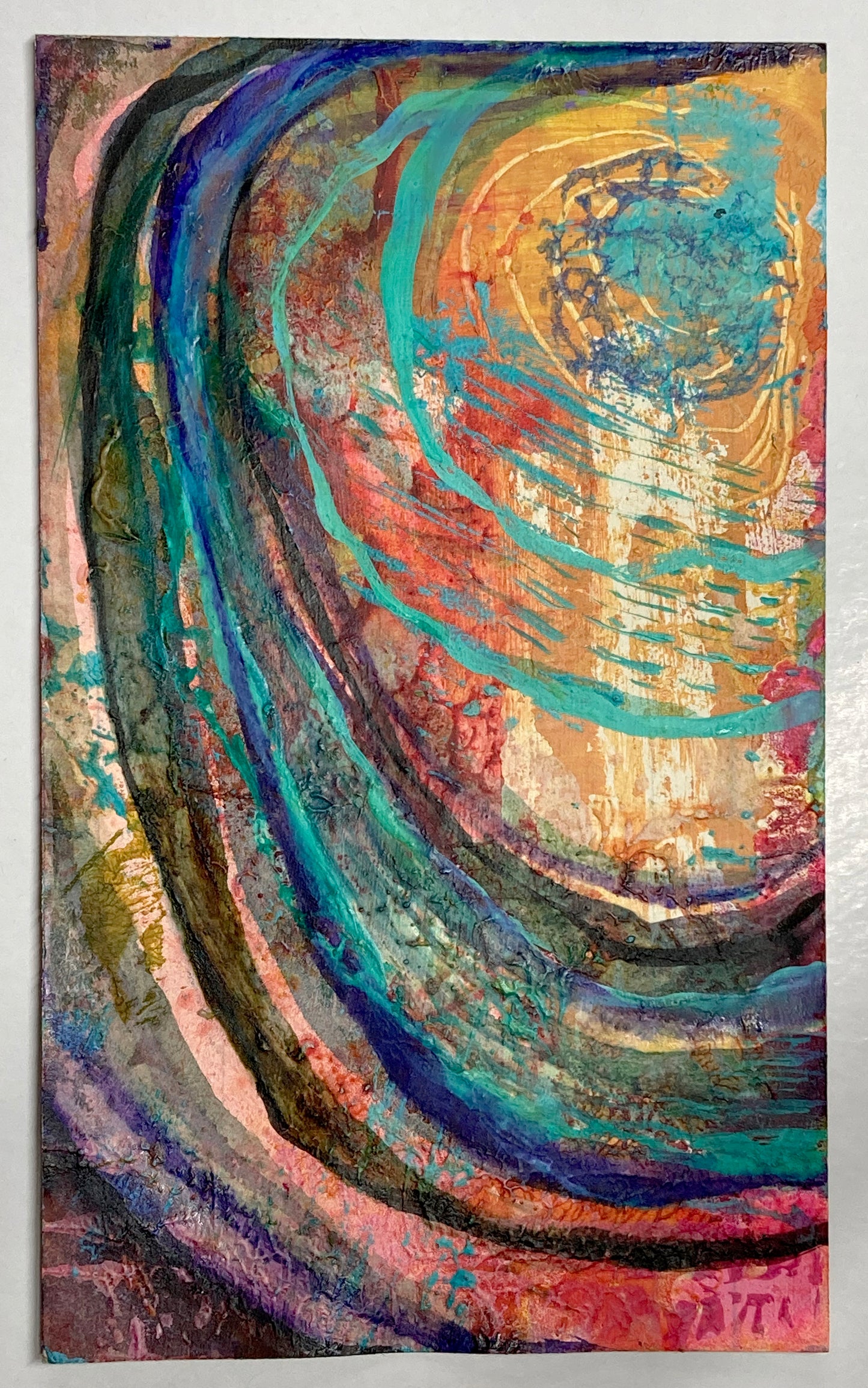 "Whirligig 3" | Original Mixed Media Painting