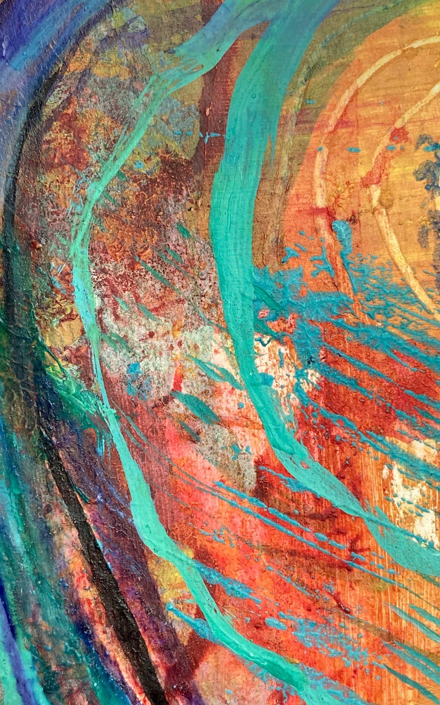 "Whirligig 3" | Original Mixed Media Painting
