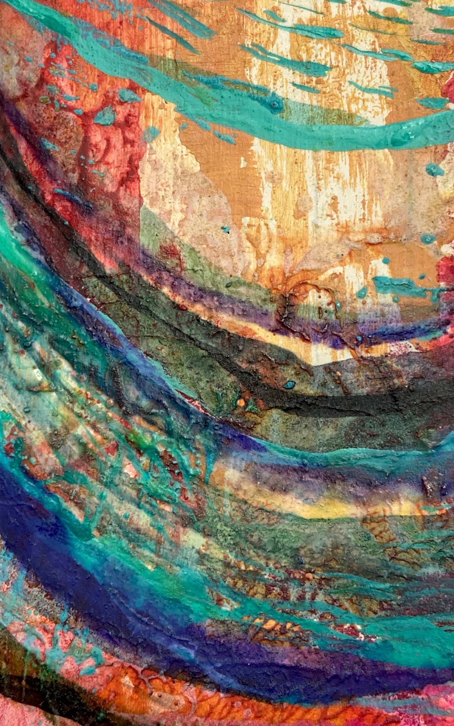 "Whirligig 3" | Original Mixed Media Painting