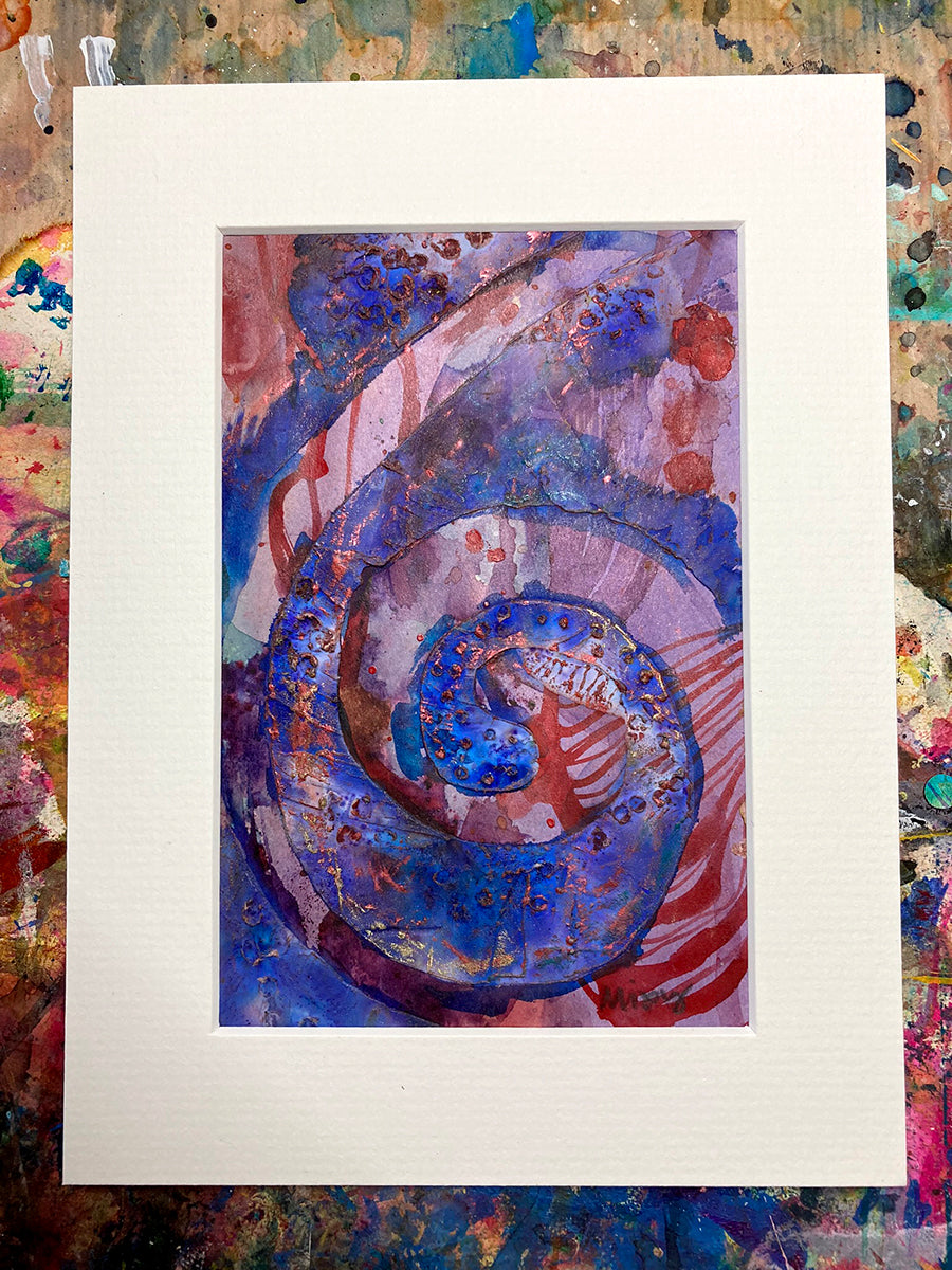"Spiral 56A" | Original Mixed Media Painting