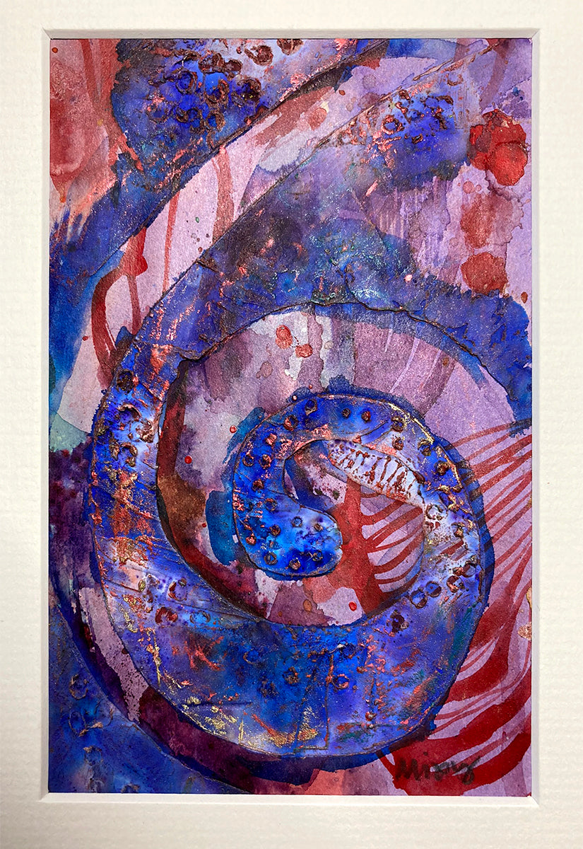 "Spiral 56A" | Original Mixed Media Painting