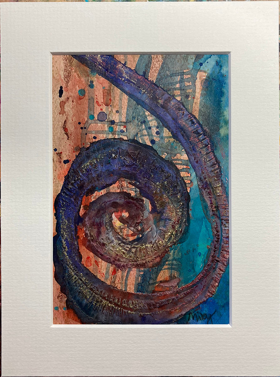 "Spiral 56B" | Original Mixed Media Painting