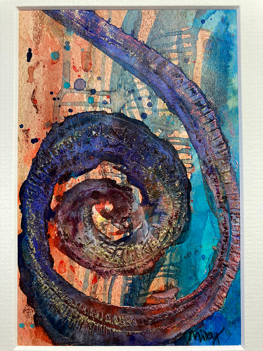 "Spiral 56B" | Original Mixed Media Painting