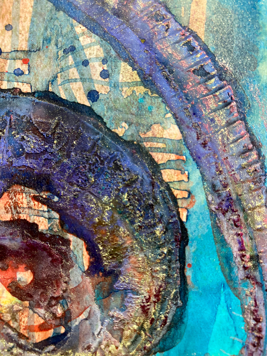 "Spiral 56B" | Original Mixed Media Painting