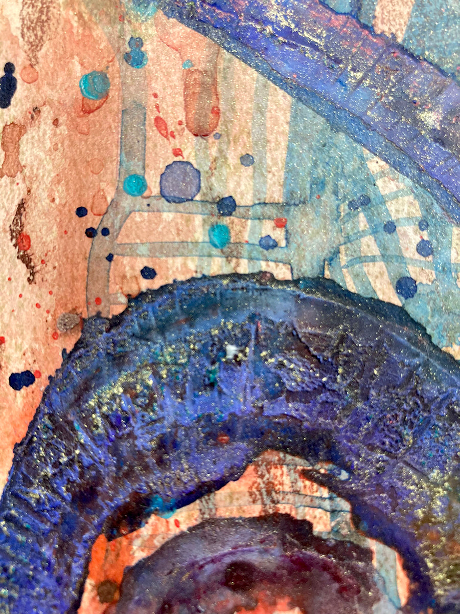 "Spiral 56B" | Original Mixed Media Painting