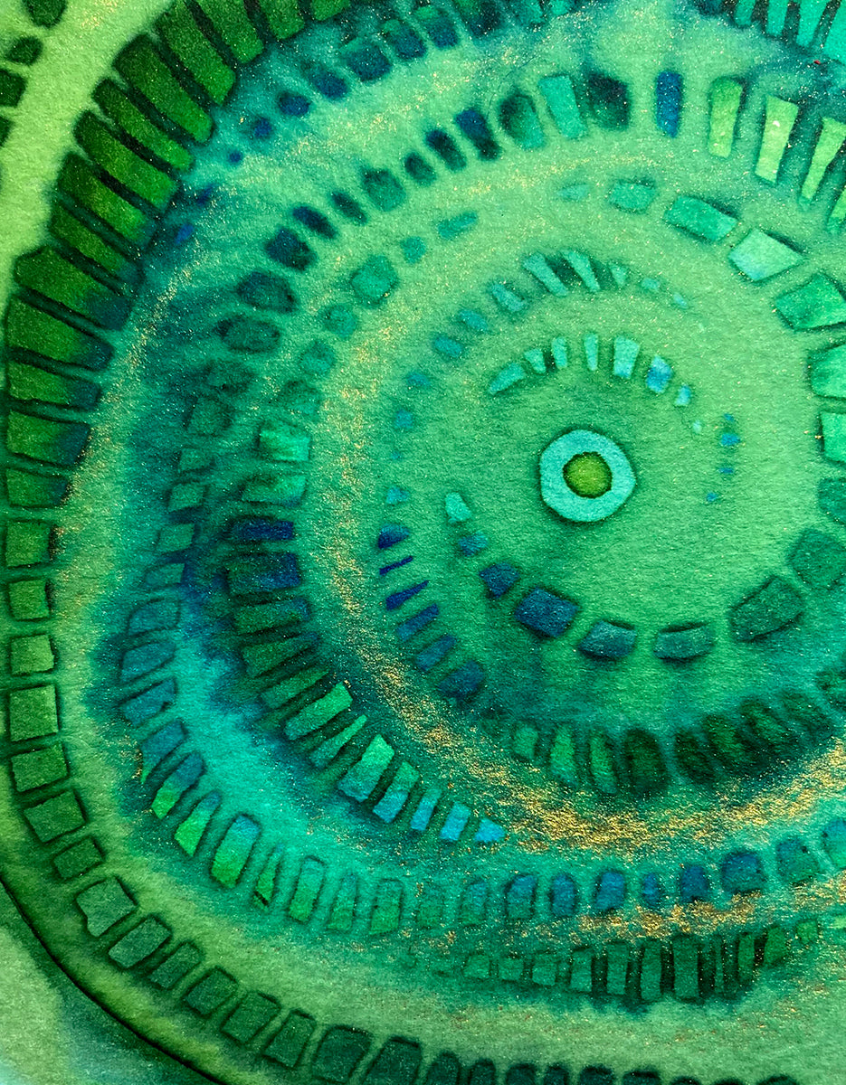 "Spiral 72" | Original Mixed Media Painting