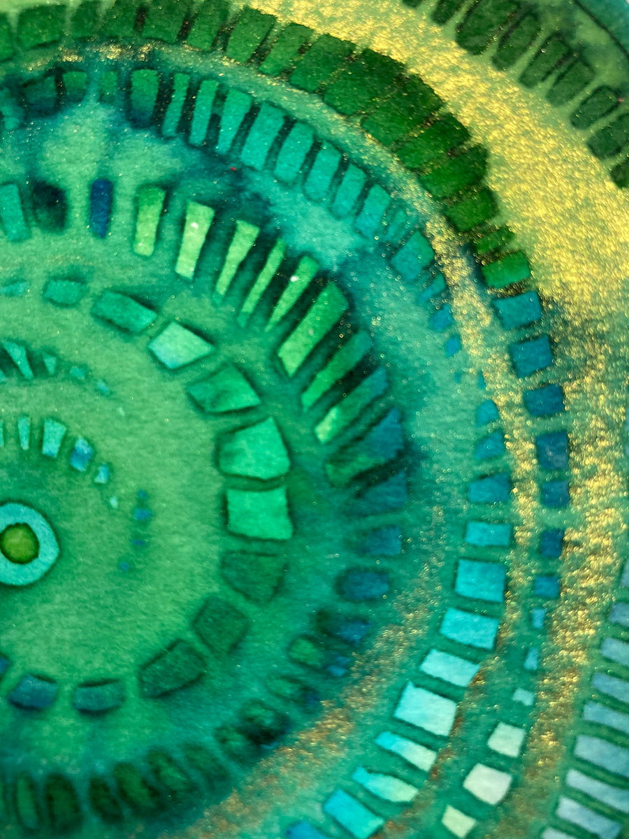"Spiral 72" | Original Mixed Media Painting