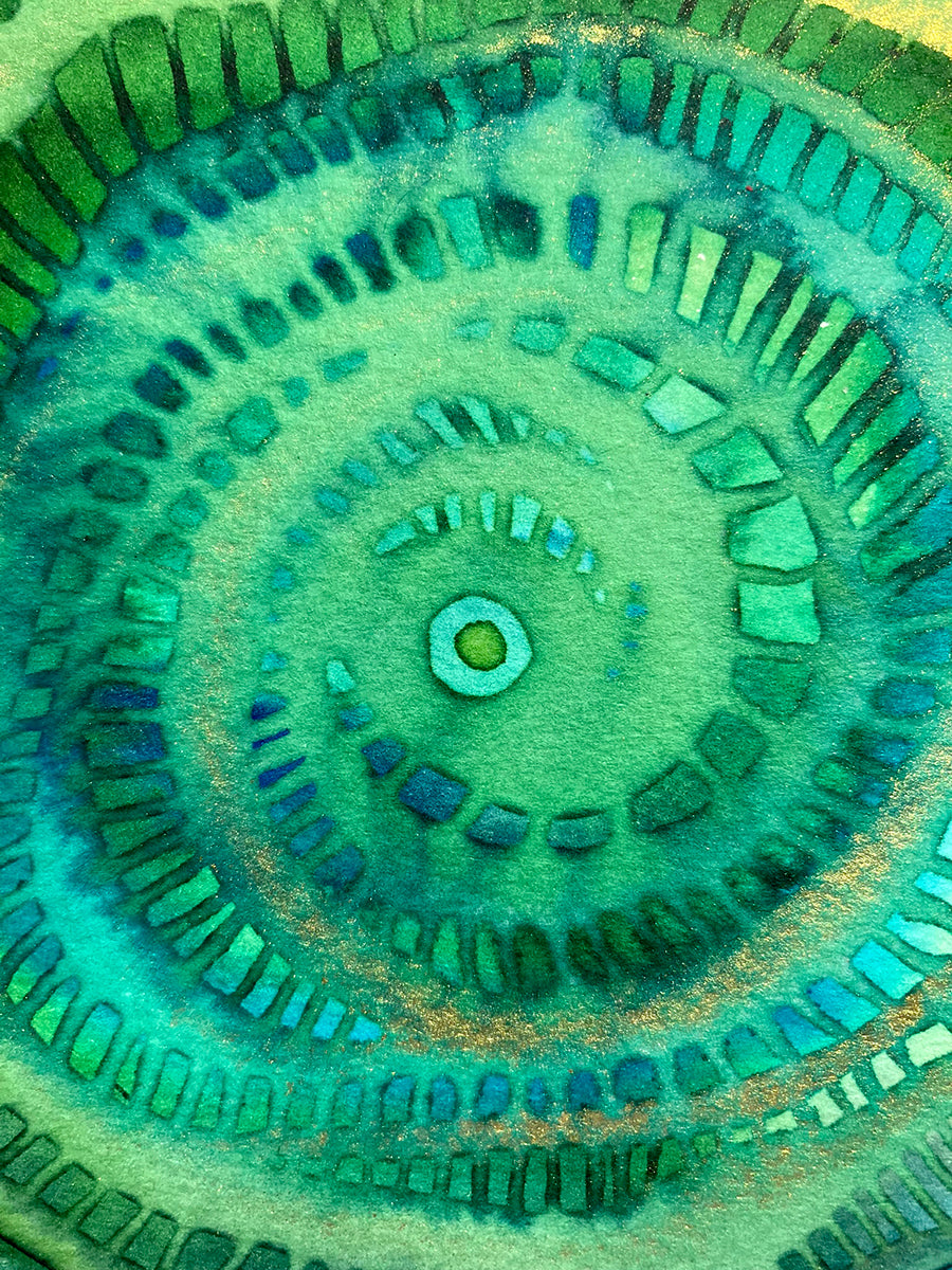 "Spiral 72" | Original Mixed Media Painting
