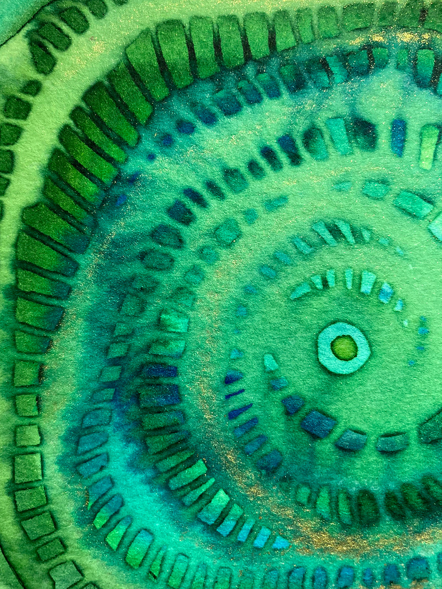 "Spiral 72" | Original Mixed Media Painting