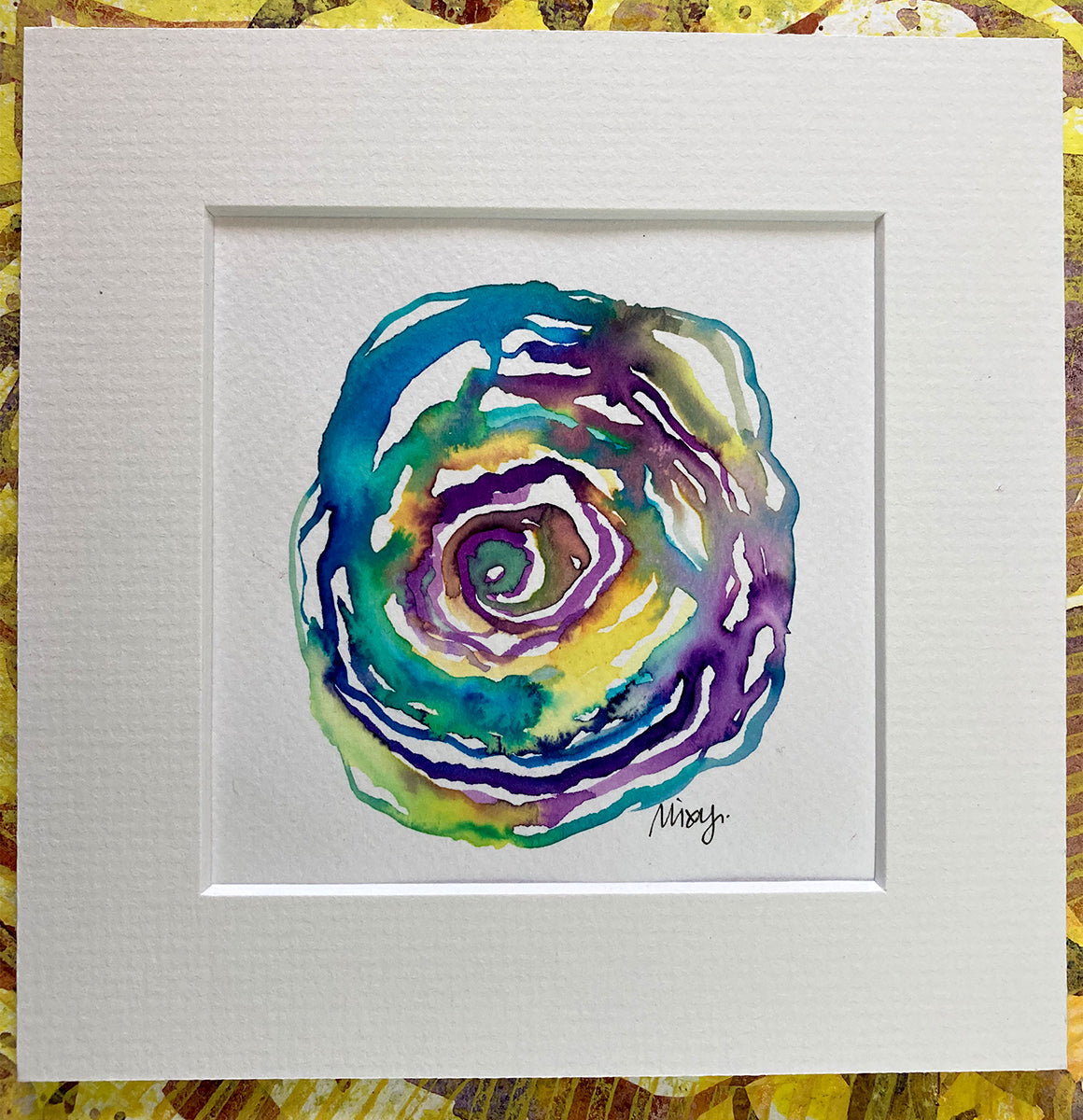 "Spiral 77" | Original Mixed Media Painting