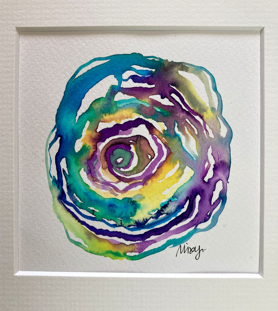 "Spiral 77" | Original Mixed Media Painting