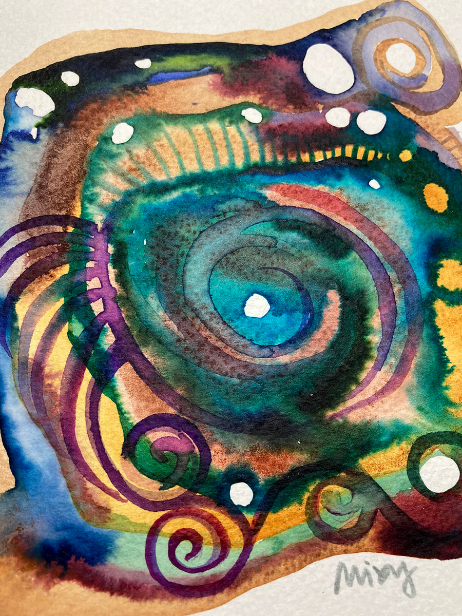 "Spiral 81" | Original Mixed Media Painting