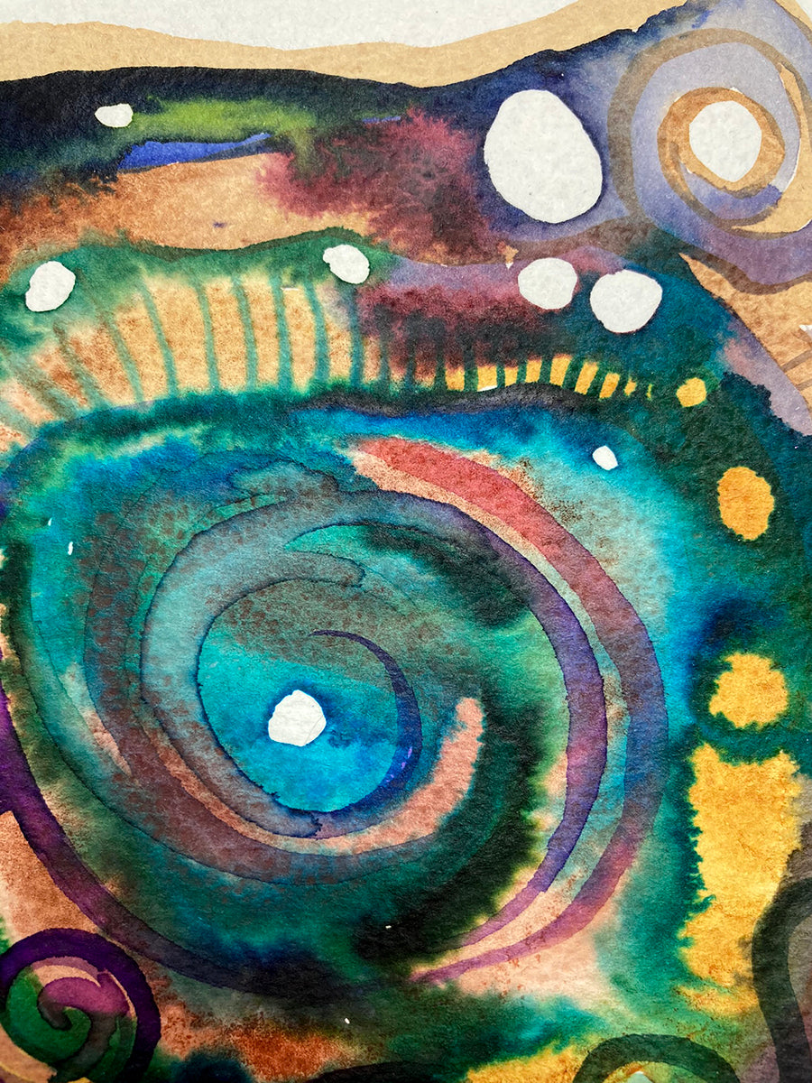 "Spiral 81" | Original Mixed Media Painting