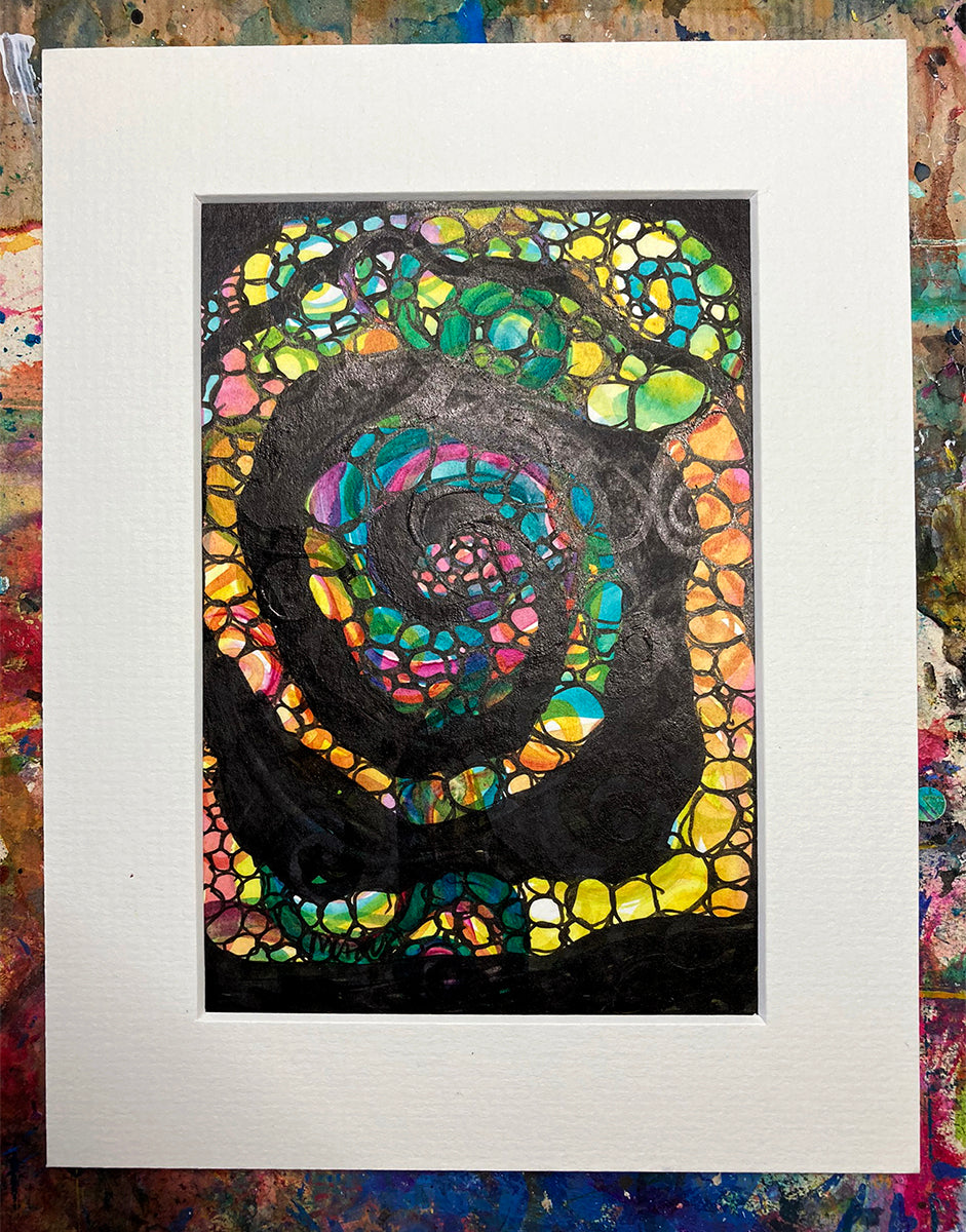 "Spiral 8" | Original Mixed Media Painting