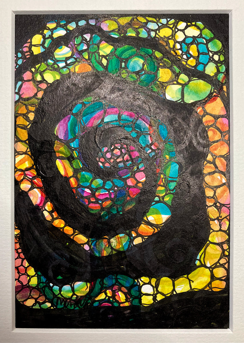 "Spiral 8" | Original Mixed Media Painting