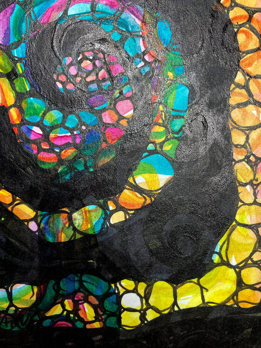 "Spiral 8" | Original Mixed Media Painting