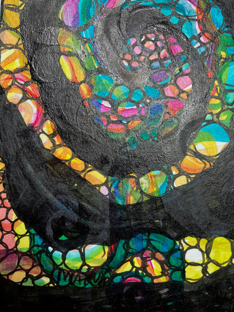 "Spiral 8" | Original Mixed Media Painting