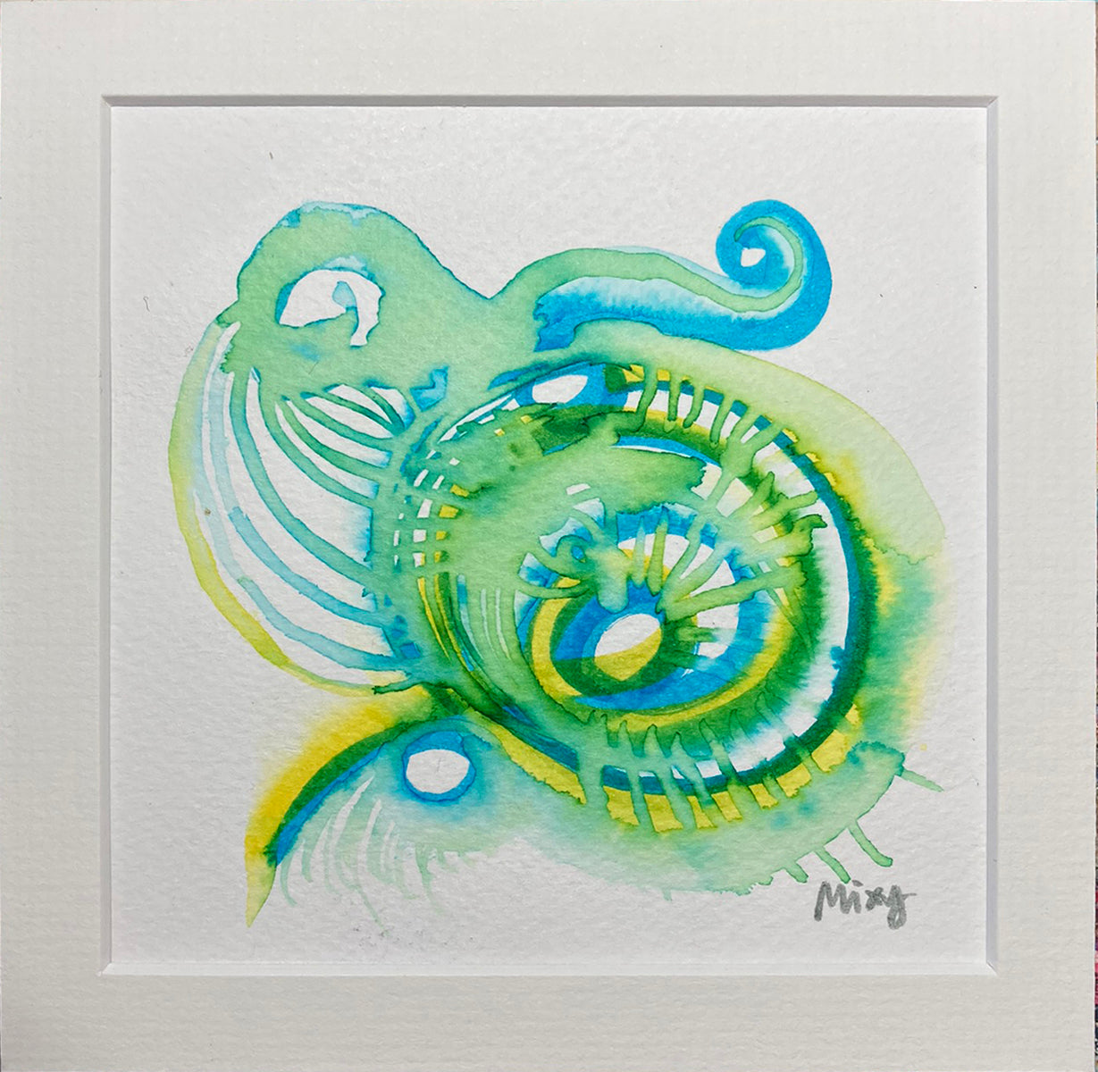 "Spiral 96" | Original Mixed Media Painting