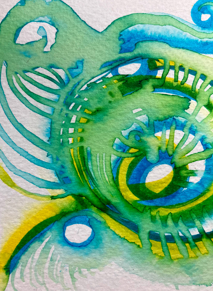 "Spiral 96" | Original Mixed Media Painting