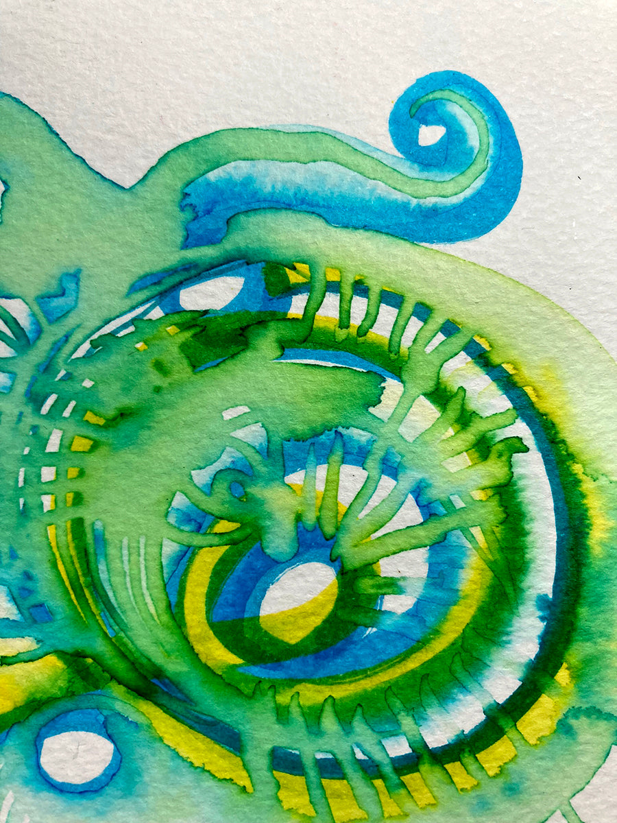 "Spiral 96" | Original Mixed Media Painting