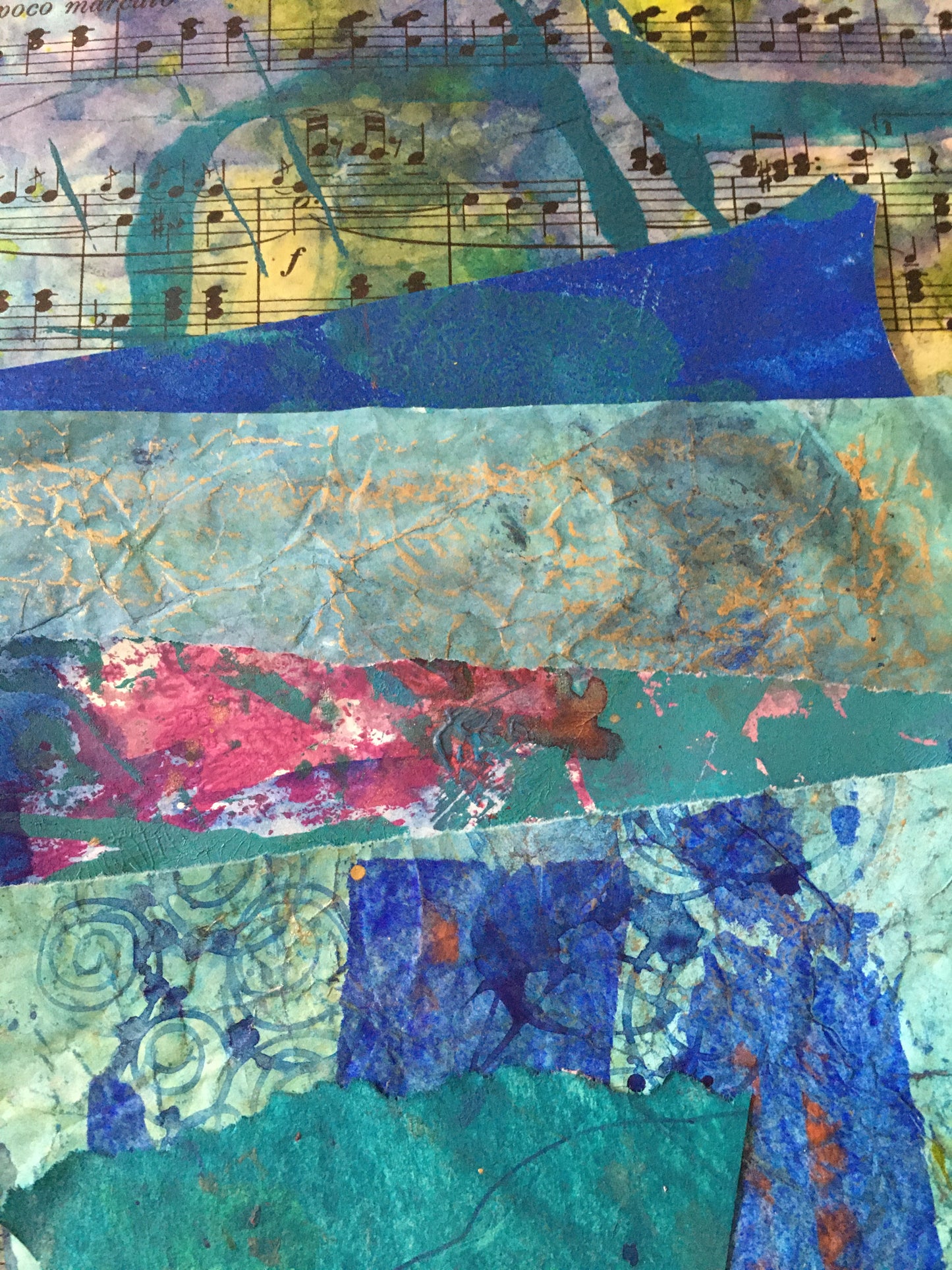 Painted Paper Bundles for Mixed Media Collage | Custom Color: Your Choice! |