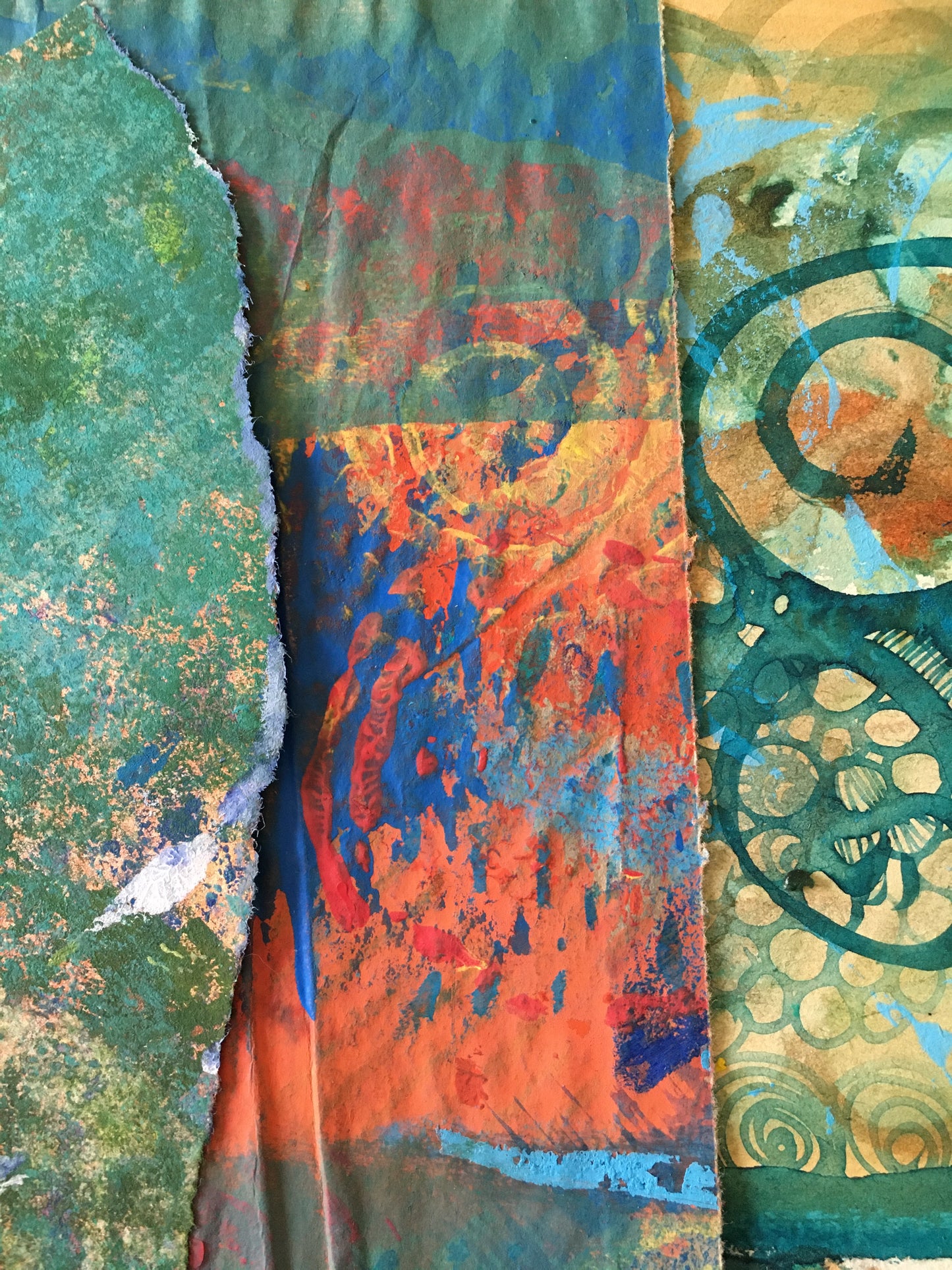 Painted Paper Bundles for Mixed Media Collage | Custom Color: Your Choice! |