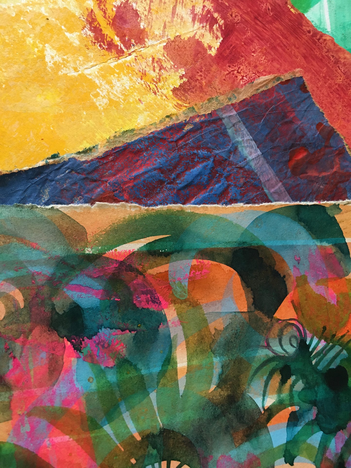 Painted Paper Bundles for Mixed Media Collage | Custom Color: Your Choice! |