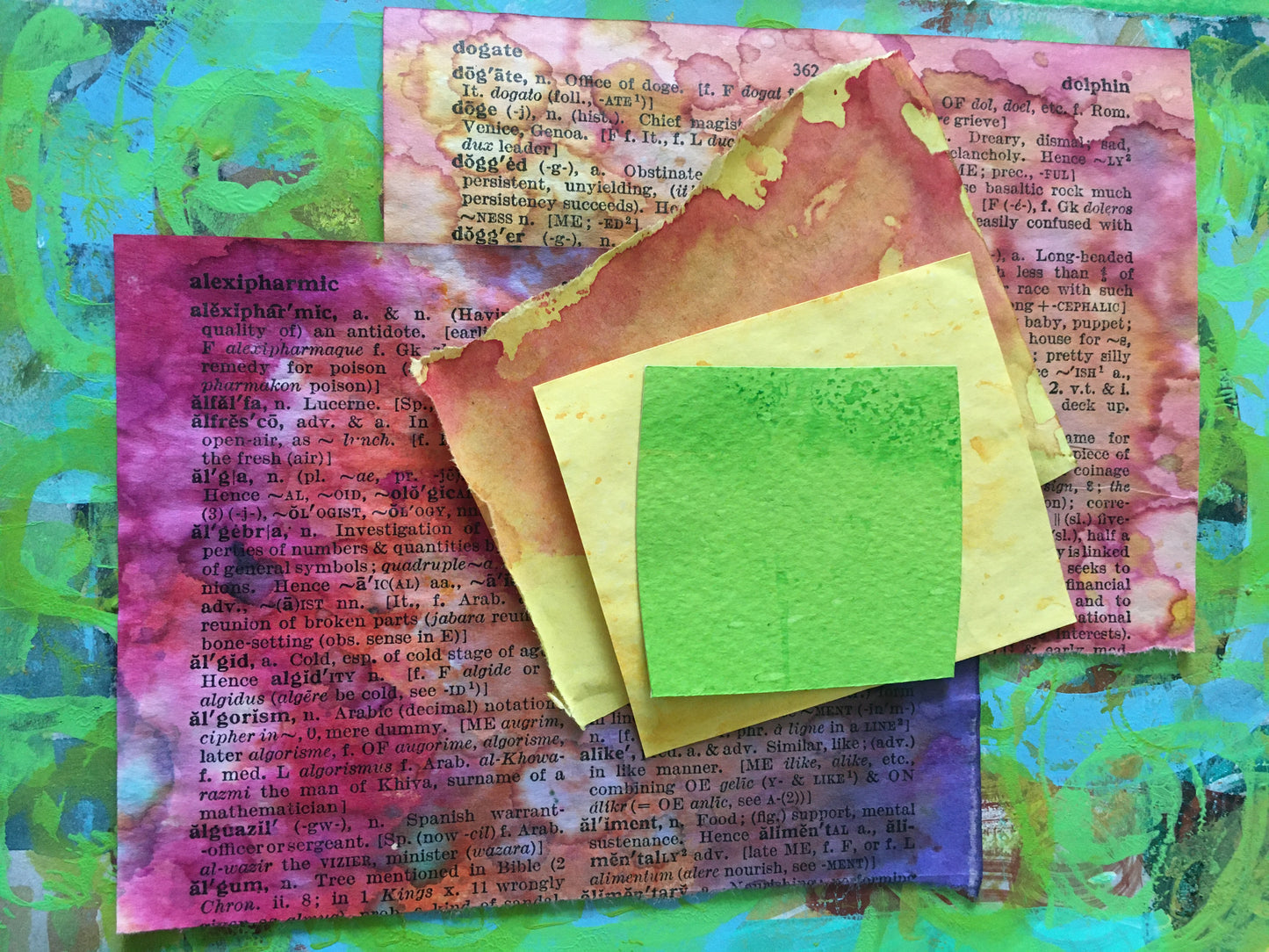 Painted Paper Bundles for Mixed Media Collage | Custom Color: Your Choice! |