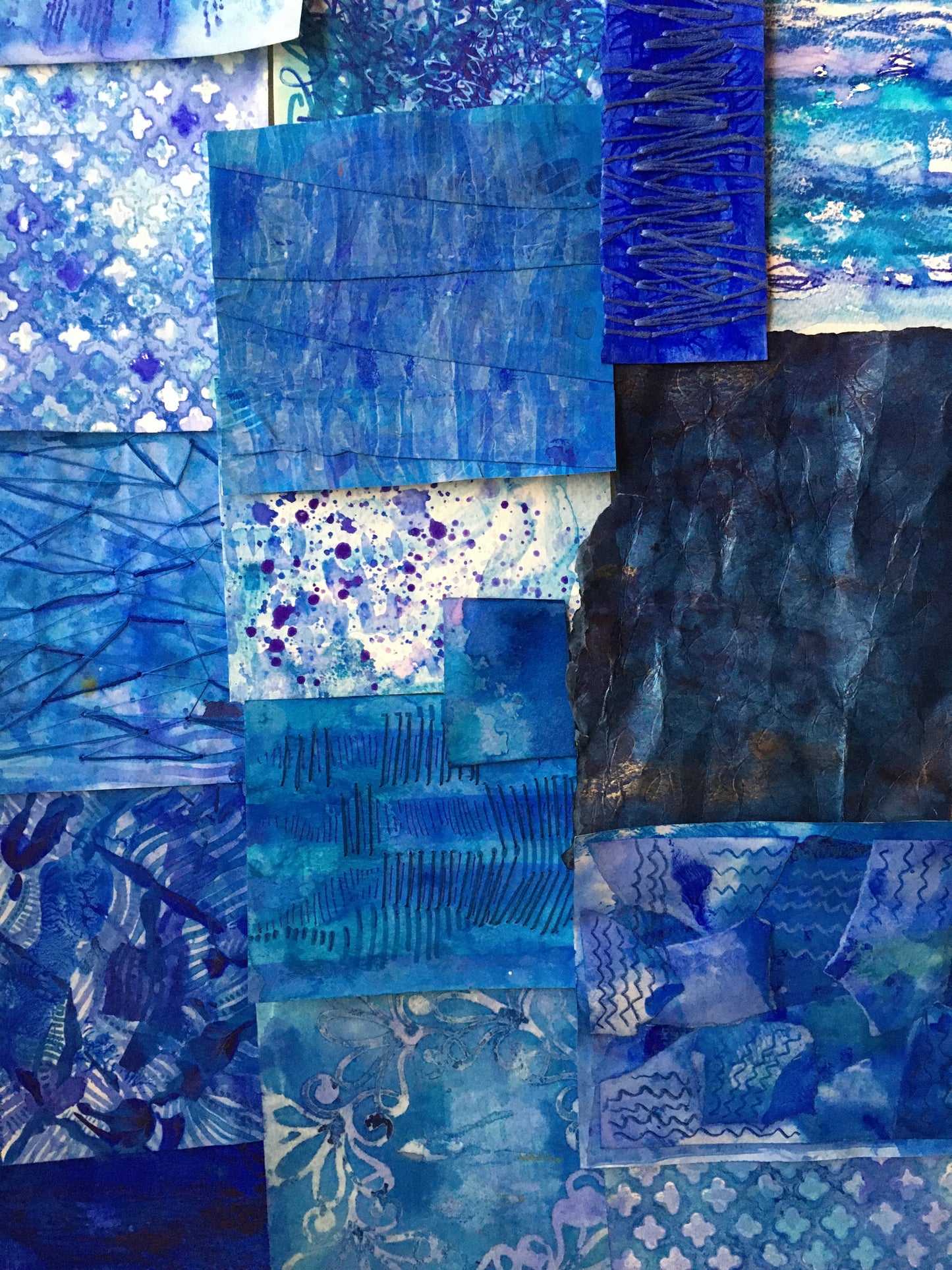 Painted Paper Bundles for Mixed Media Collage | Custom Color: Your Choice! |
