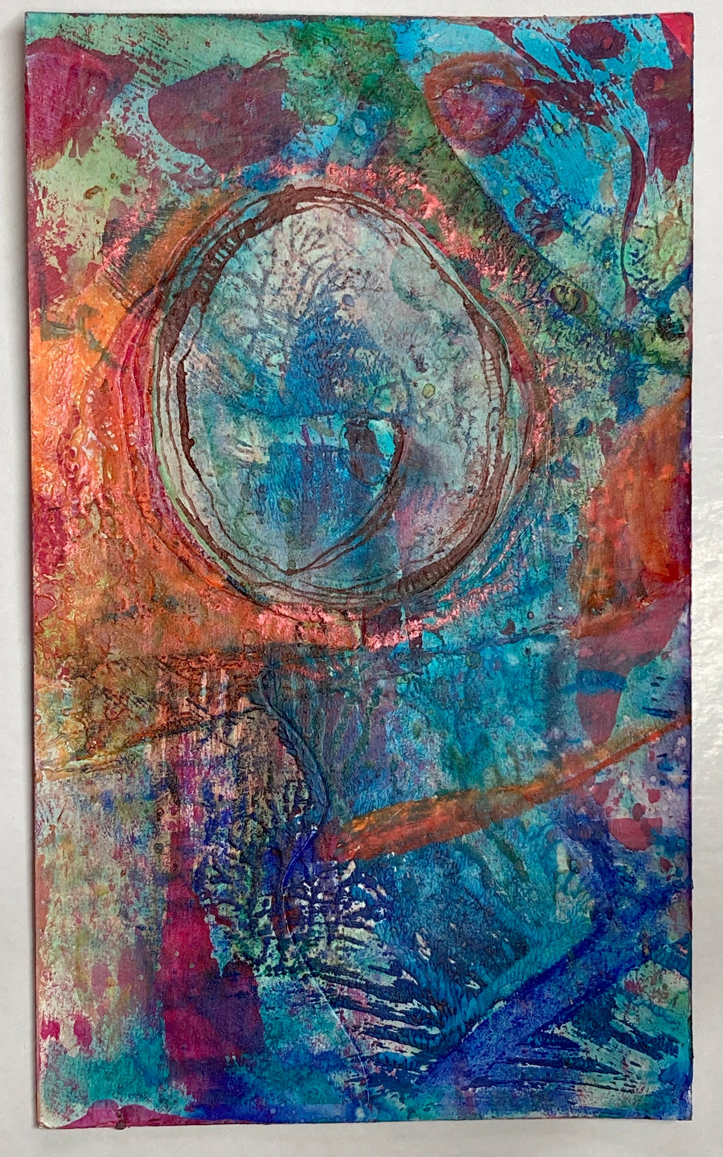 "Portal To Blue" | Original Mixed Media Painting