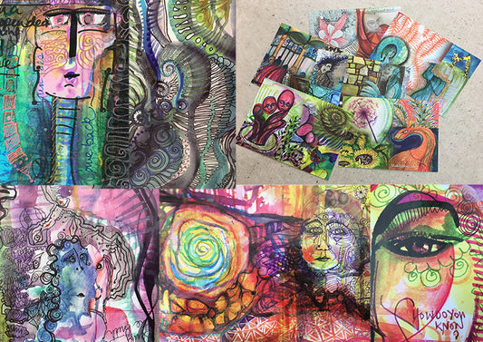 Art Postcard Sets - Retired Designs