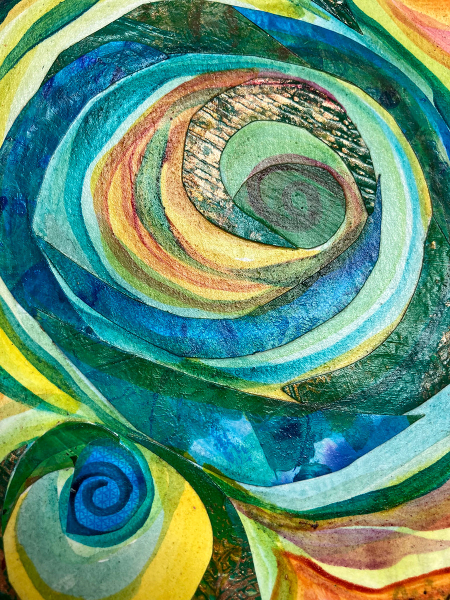 "Spiral 10" | Original Mixed Media Painting