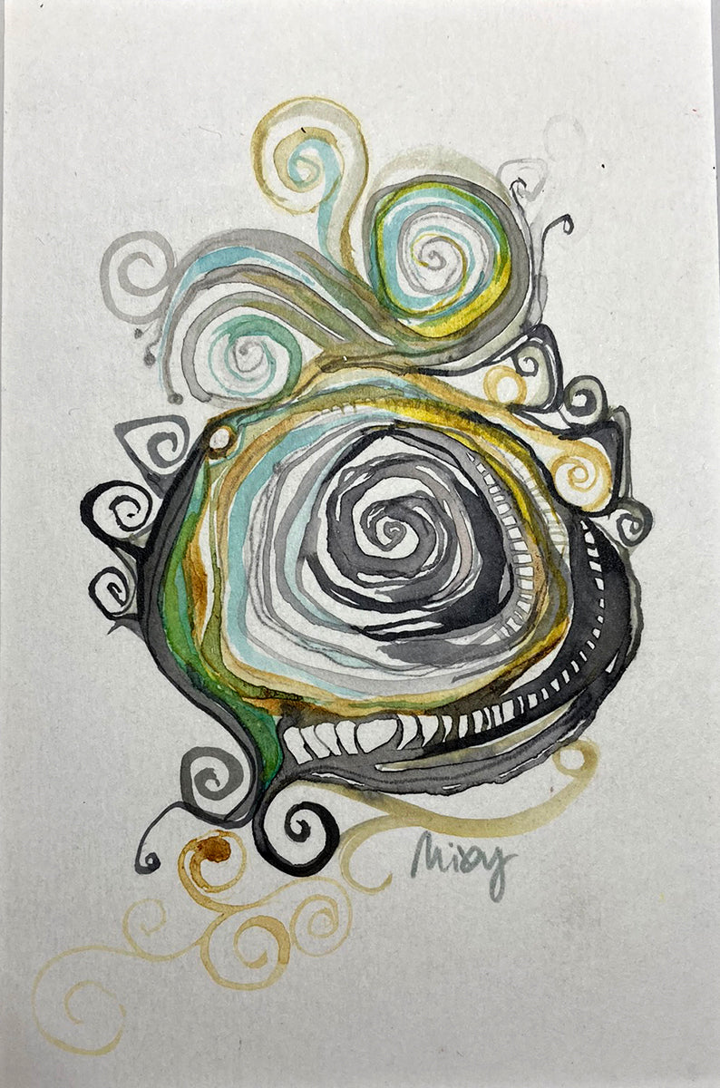"Spiral 17" | Original Mixed Media Painting