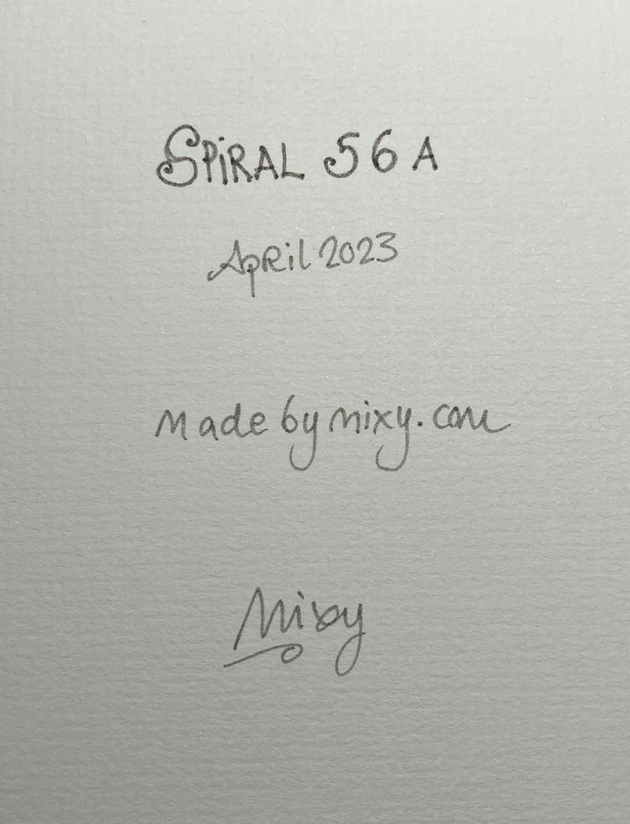 "Spiral 56A" | Original Mixed Media Painting