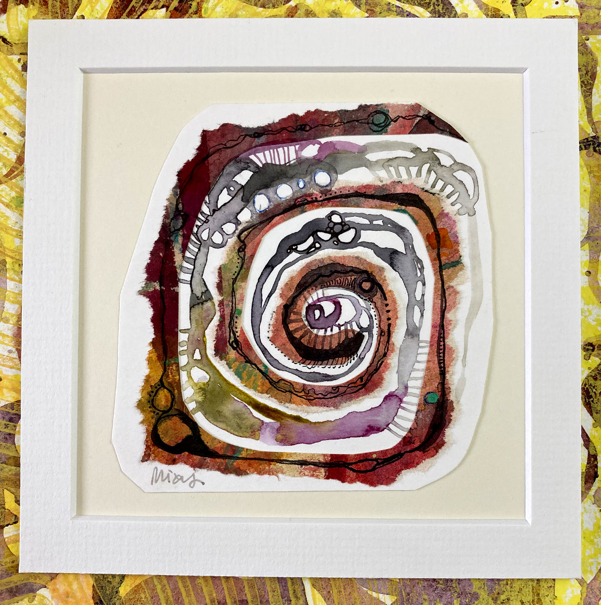"Spiral 5" | Original Mixed Media Painting