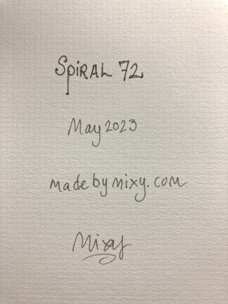 "Spiral 72" | Original Mixed Media Painting
