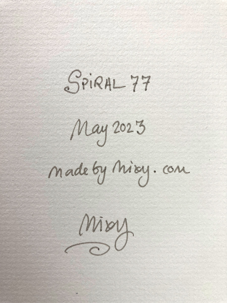 "Spiral 77" | Original Mixed Media Painting