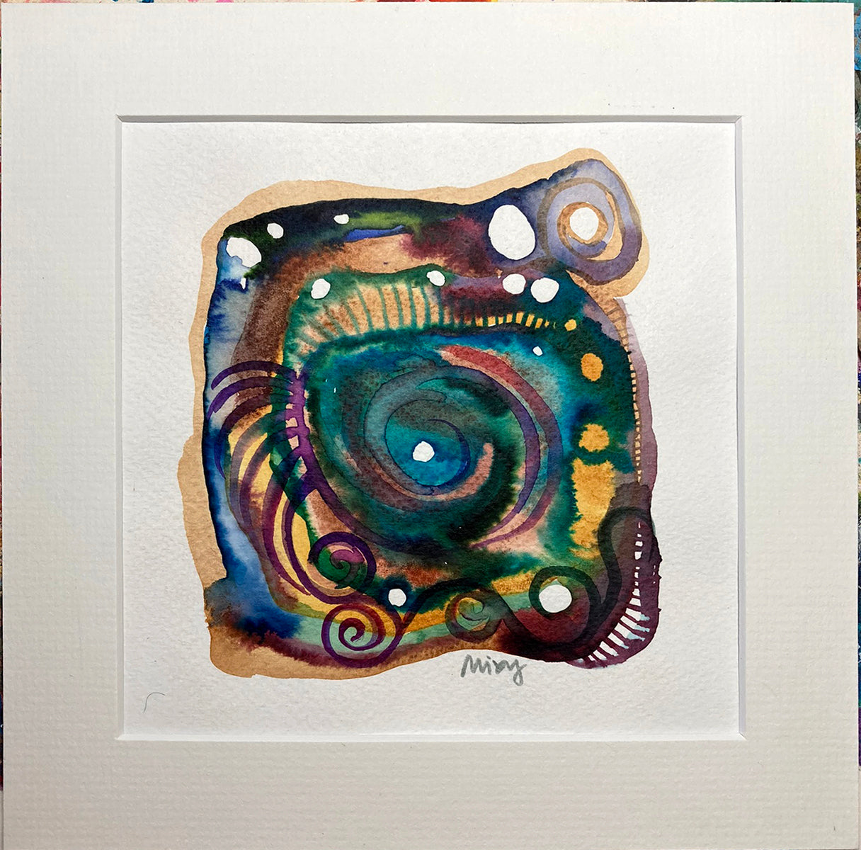 "Spiral 81" | Original Mixed Media Painting