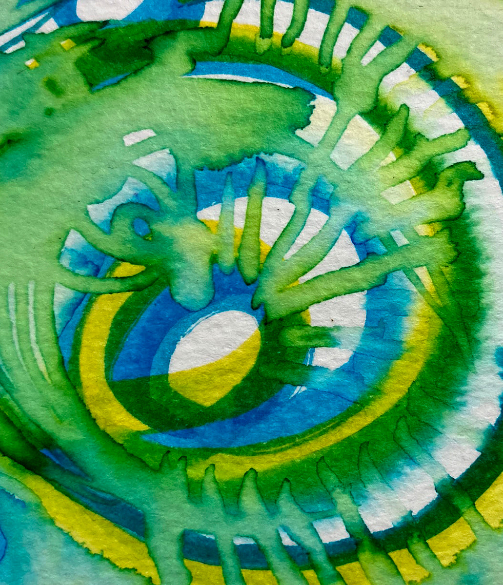 "Spiral 96" | Original Mixed Media Painting