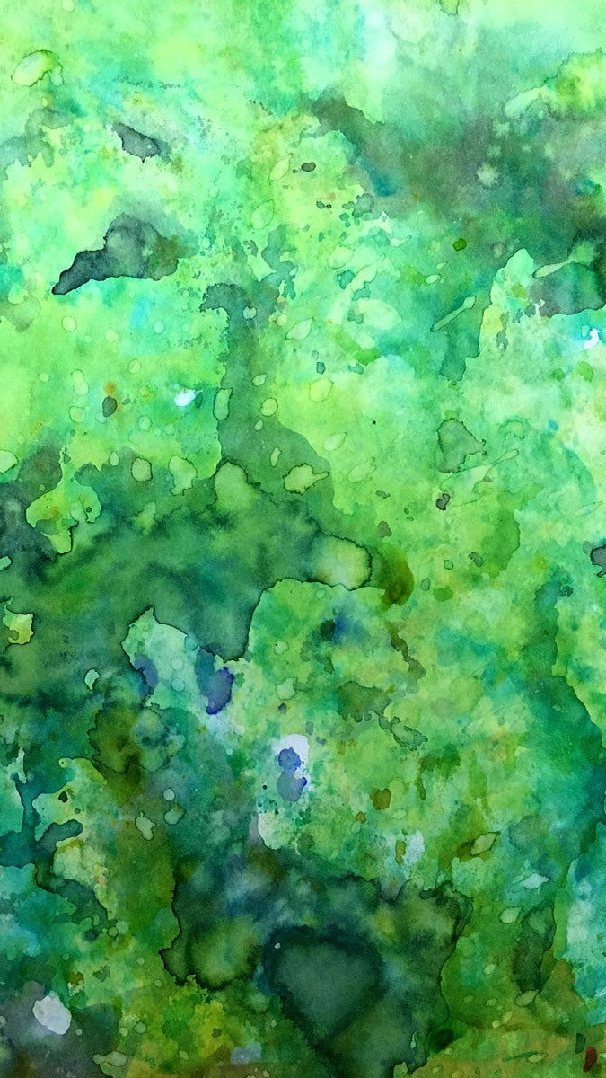 Painted Paper Bundles for Mixed Media Collage | "Emerald Forest" |